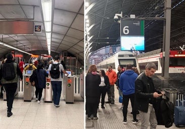 El metro de Bilbao recupera su servicio habitual y Cercanías sigue sin funcionar