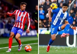 Simeone y Mouriño, en sendos partidos de esta temporada.