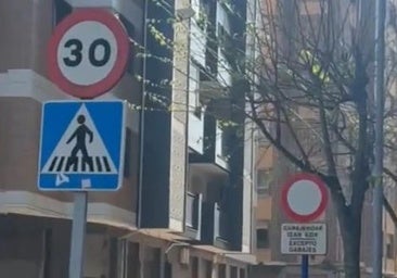 Una autoescuela obliga a cambiar la ubicación de una señal de tráfico en Barakaldo