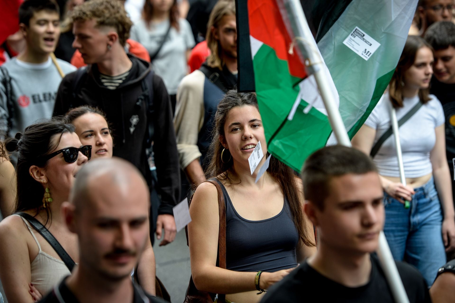 Las imágenes de la multitudinaria movilización de EHKS en Bilbao