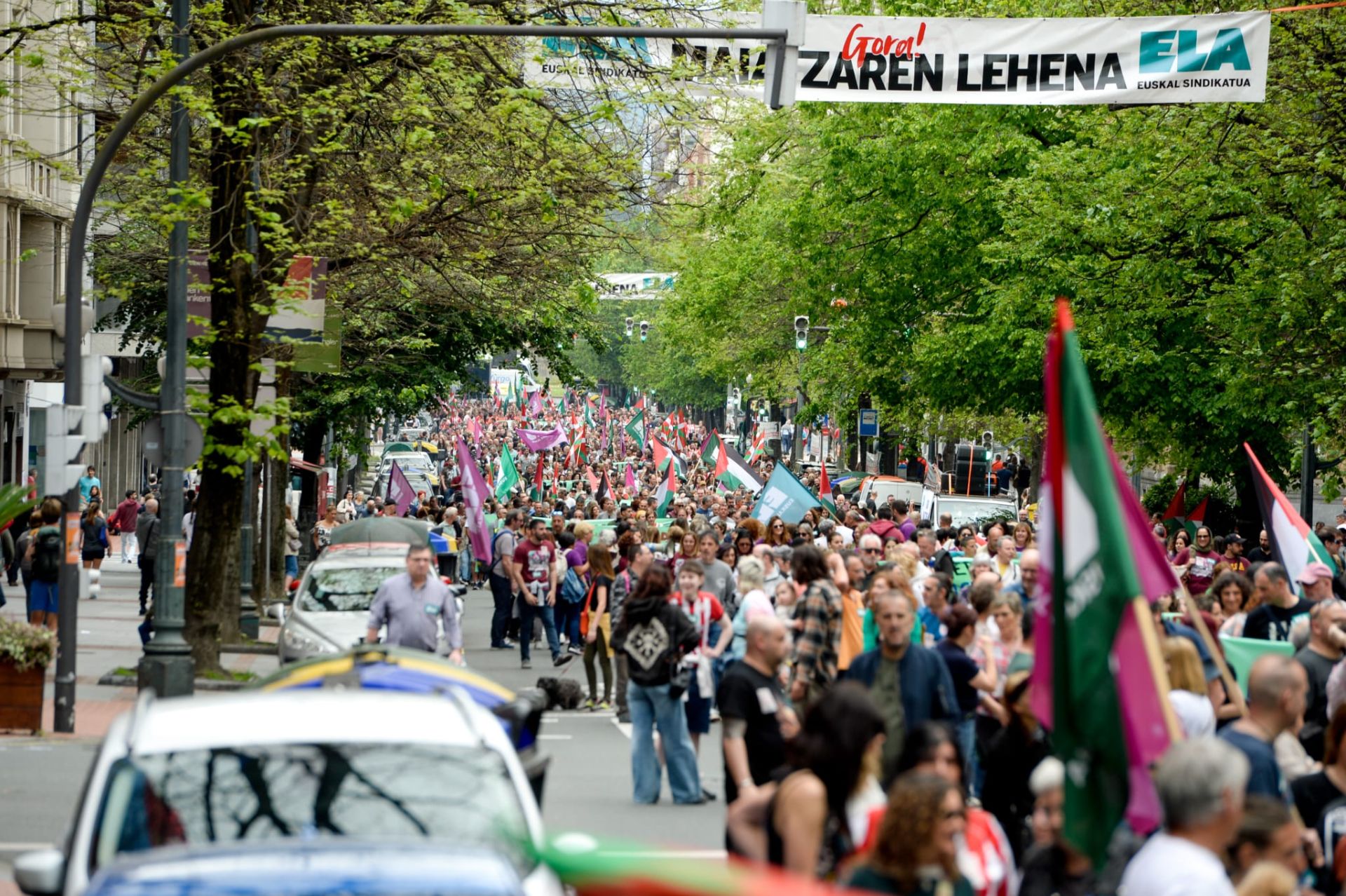 Las manifestaciones por el 1 de mayo, en imágenes