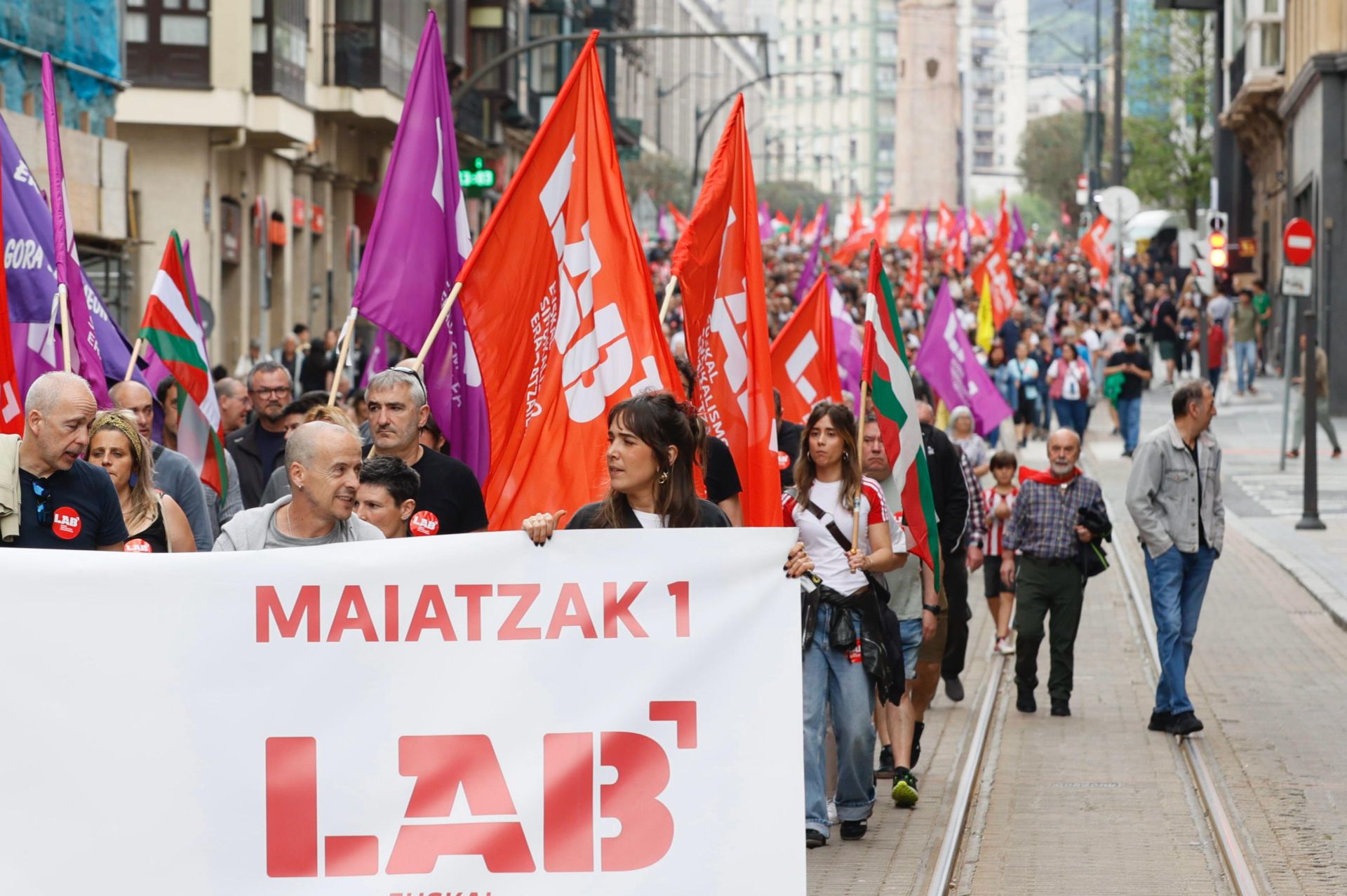 Las manifestaciones por el 1 de mayo, en imágenes