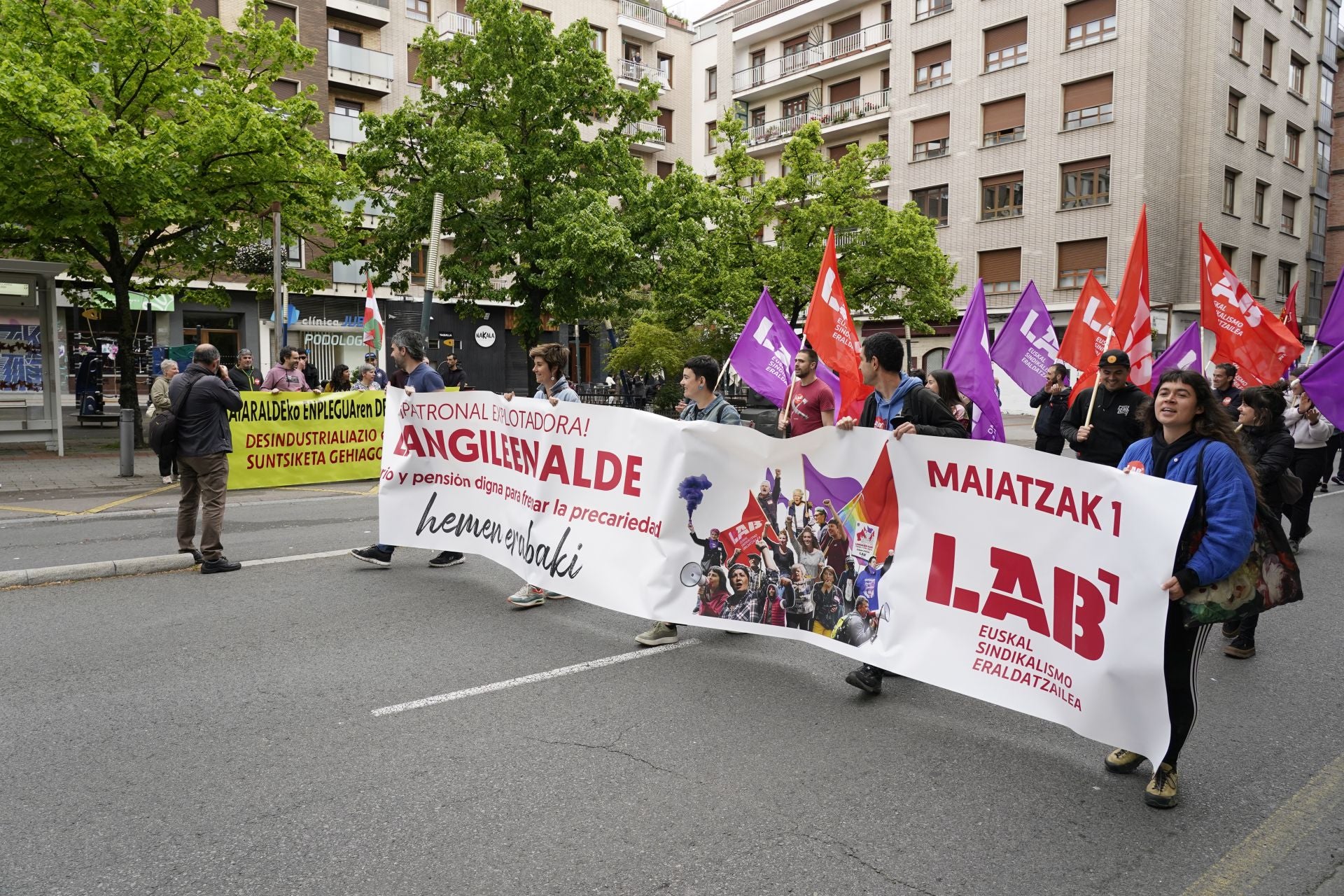 Las imágenes del 1 de mayo en Vitoria