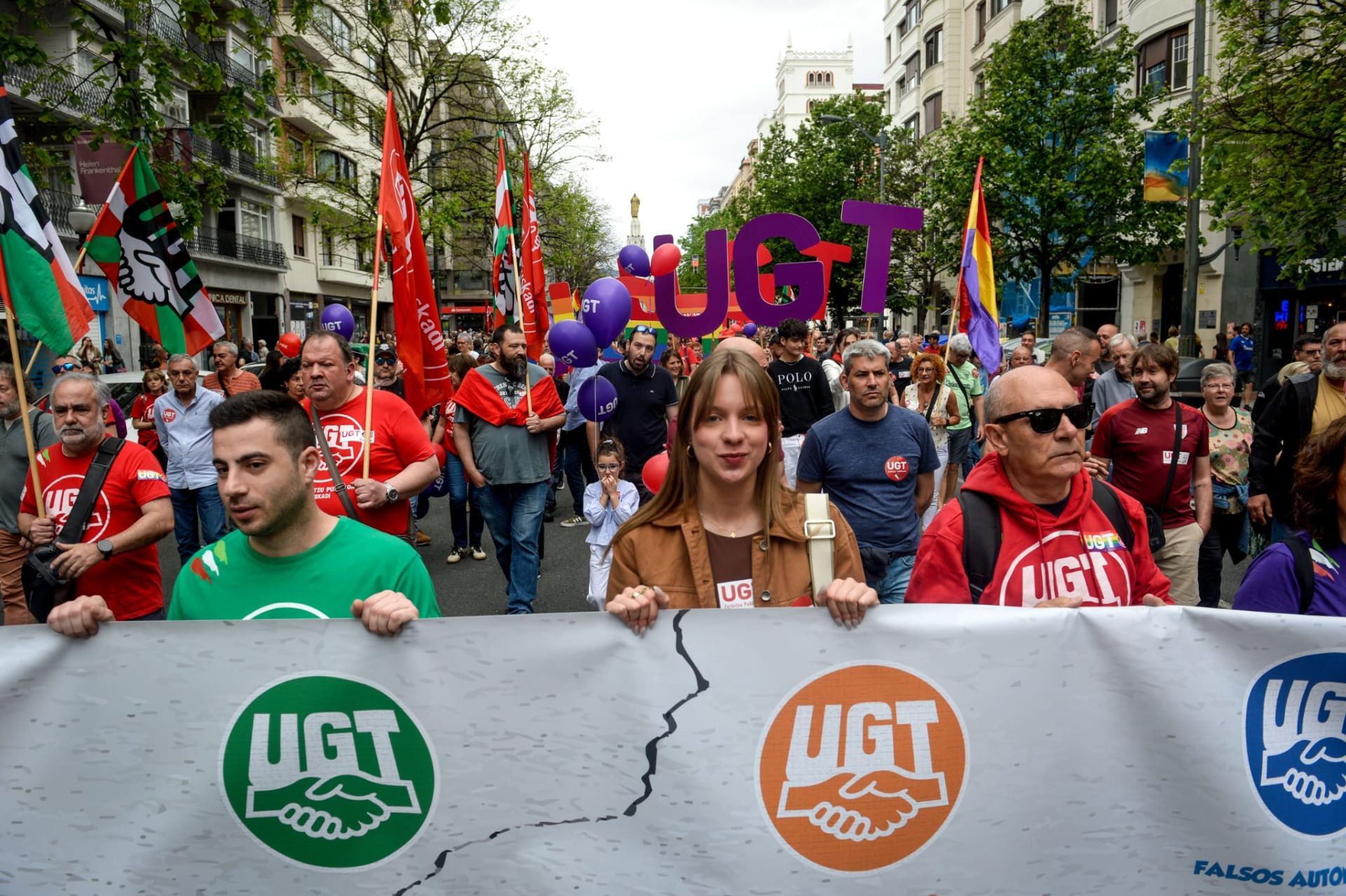 Las manifestaciones por el 1 de mayo, en imágenes