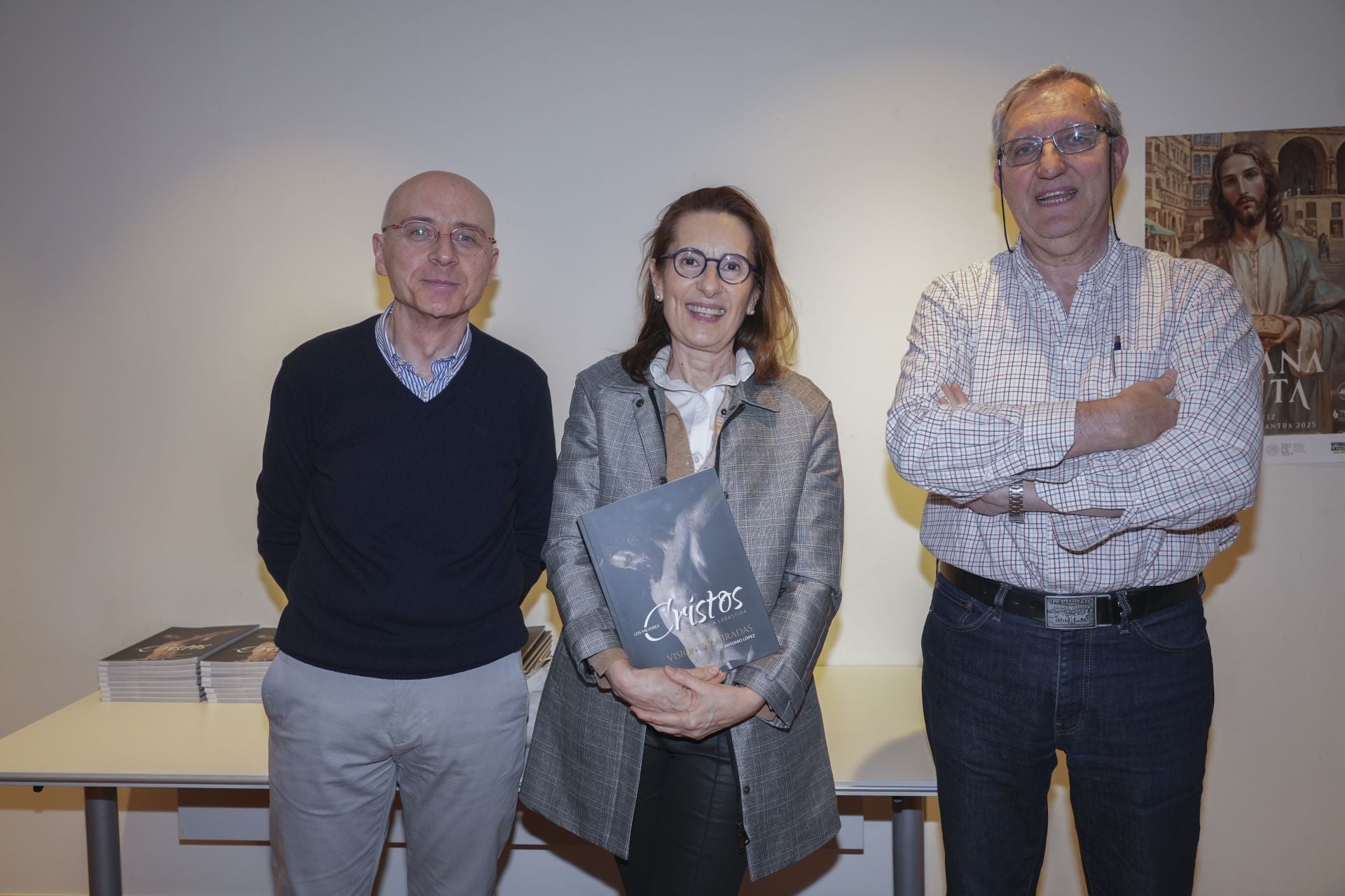 Carlos García, Ángeles Cruz y Mitxel Salazar. 