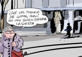 La viñeta de Cerrajería sobre la renovación de las vías del tranvía