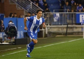 Ander Guevara durante un partido en Mendizorroza.