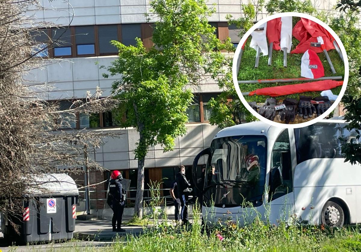 La Ertzaintza devuelve a Madrid a más de cien ultras del Atlético tras causar incidentes en Vitoria