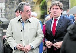 Esteban y Andueza coincidieron a finales de abril en los actos de recuerdo en el 88 aniversario del bombardeo de Gernika.