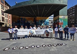 Presentación de los actos por el Euskaraldia en Barakaldo.