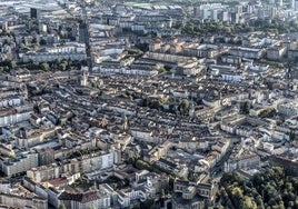 Imagen aérea de Vitoria.