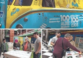 Unos divertidos juegos permitieron que la población disfrutara aprendiendo. La caravana de la campaña se instaló en la puerta de la plaza del mercado anunciando la actividad.