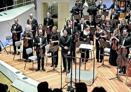 Concierto en la sede de la Filarmónica de Berlín, bajo la dirección de Christian Blex, en abril del año pasado.