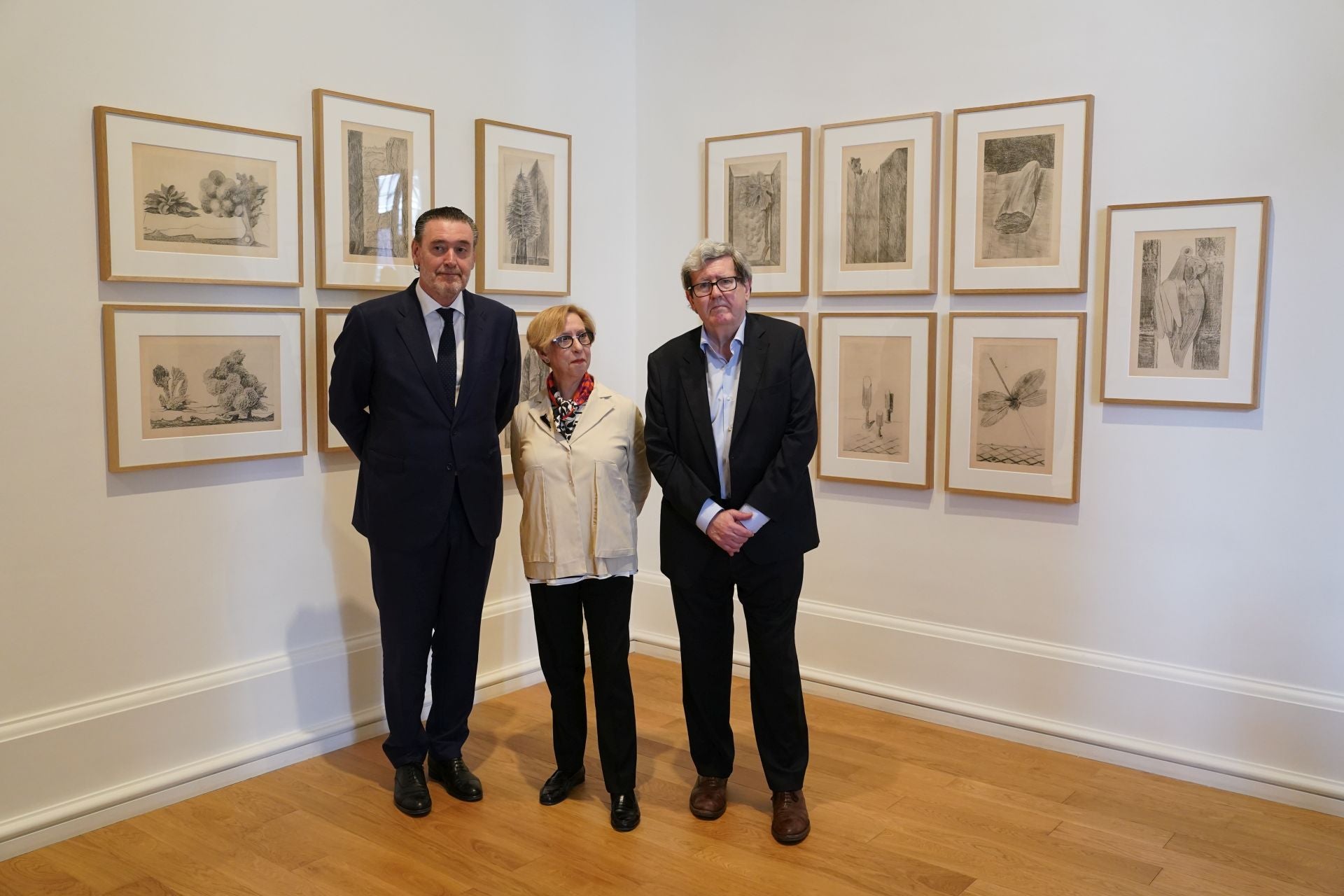 Miguel Zugaza, MIriam Alzuri y Juan Manuel Bonet.
