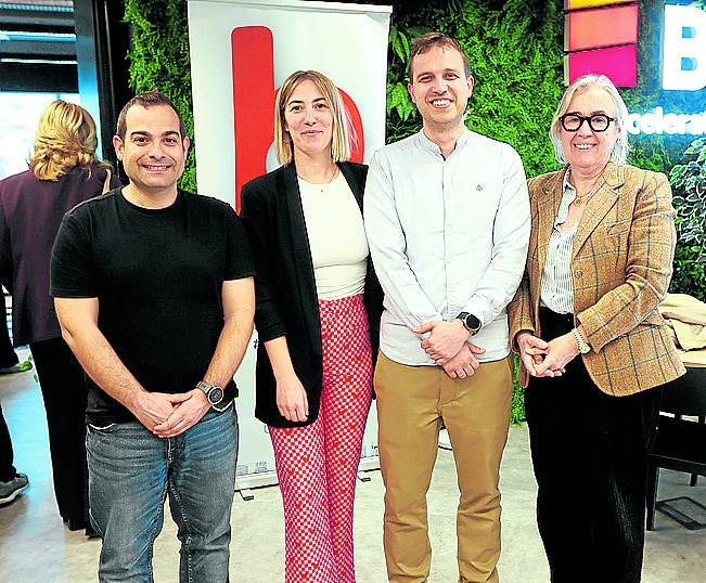 Xabier Jiménez, Garazi Perea, Álvaro Pérez y Paula Garagalza.
