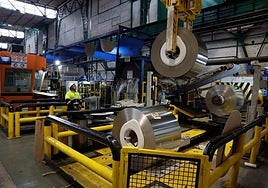 Vista de la planta de ArcelorMittal en Etxebarri.