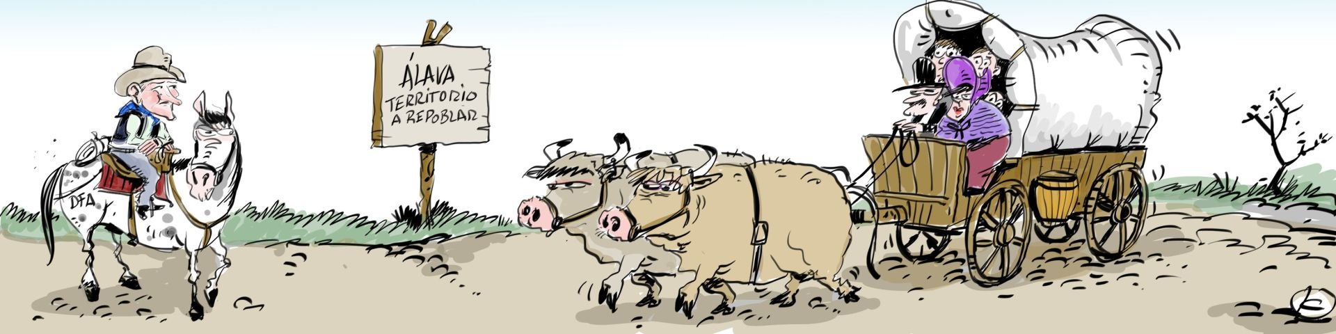 La viñeta de Cerrajería sobre la repoblación de Álava