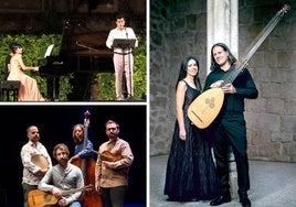 Juan Laborería y Carmen Santamaría; 'Concerto 1700', y María Espada y Manuel Minguillón.