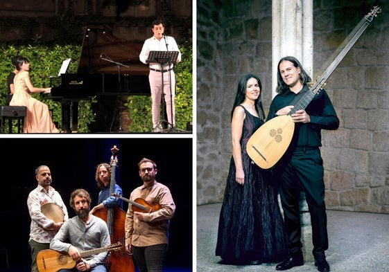Juan Laborería y Carmen Santamaría; 'Concerto 1700', y María Espada y Manuel Minguillón.