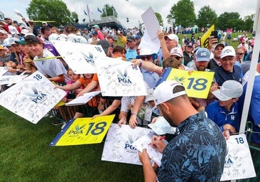 Rahm rompió hace un año en el último PGA una racha de 18 majors seguidos pasando el corte