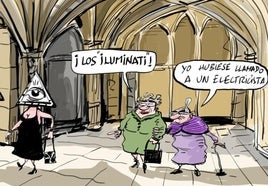 La viñeta de Cerrajería sobre la nueva iluminación de la catedral Santa María