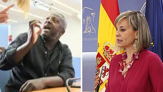 Un agitador de extrema derecha boicotea la rueda de prensa de la portavoz de Sumar en el Congreso