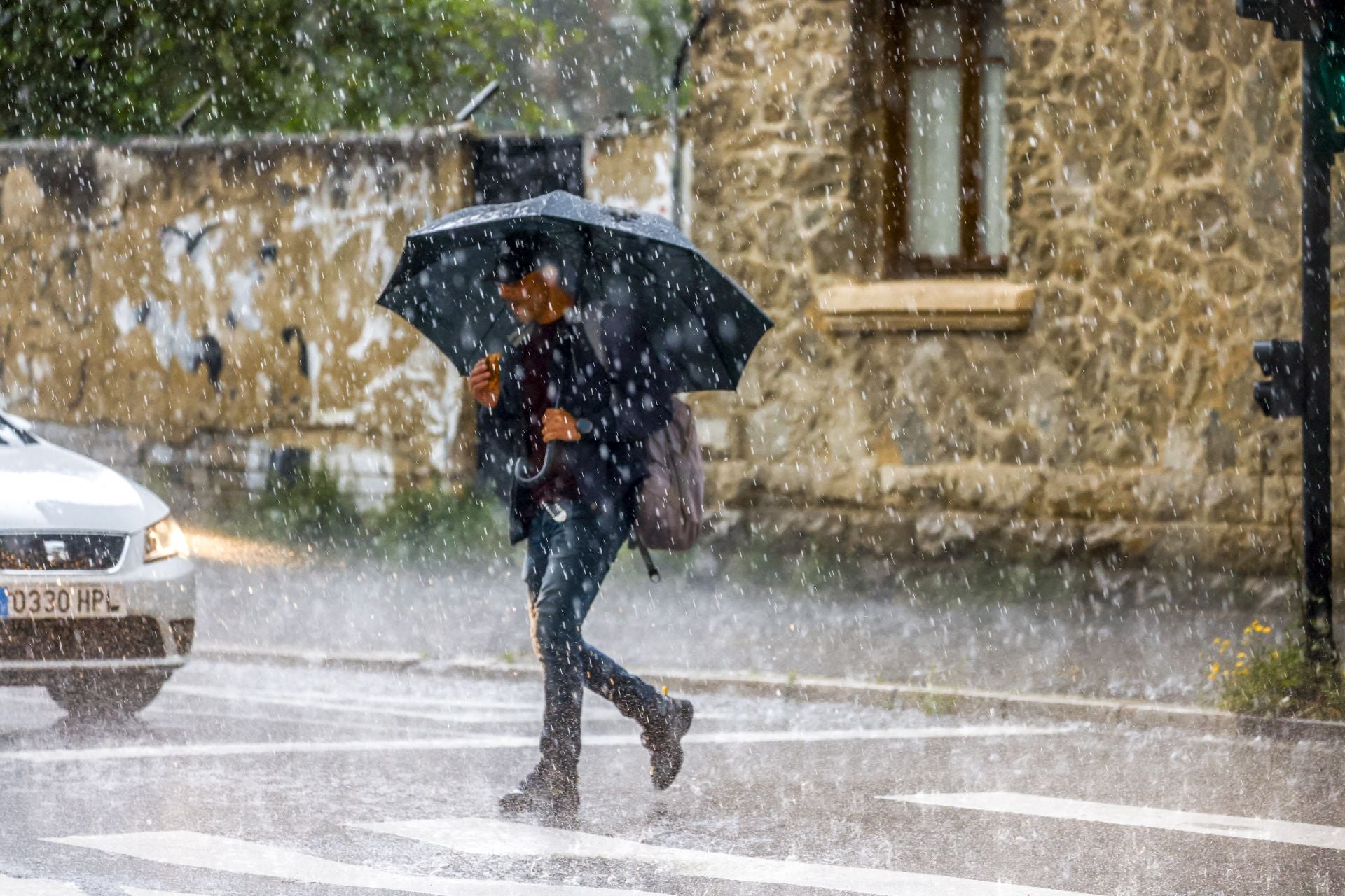 Las imágenes de la tormenta en Álava