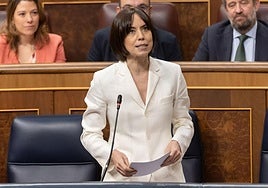 La ministra de Ciencia, Innovación y Universidades, Diana Morant, en el Congreso.