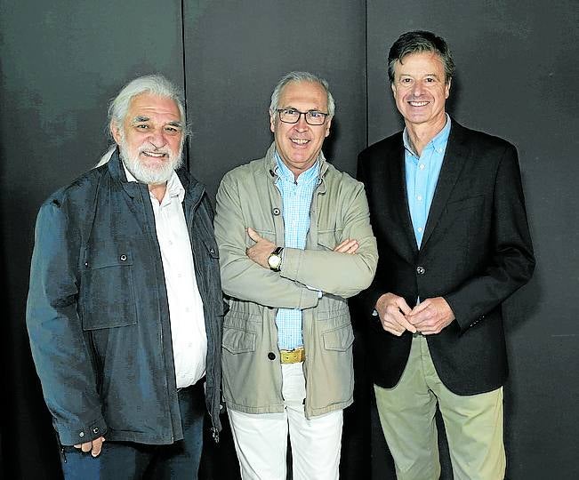 Marino Montero, Miguel Santos y Boni García. 