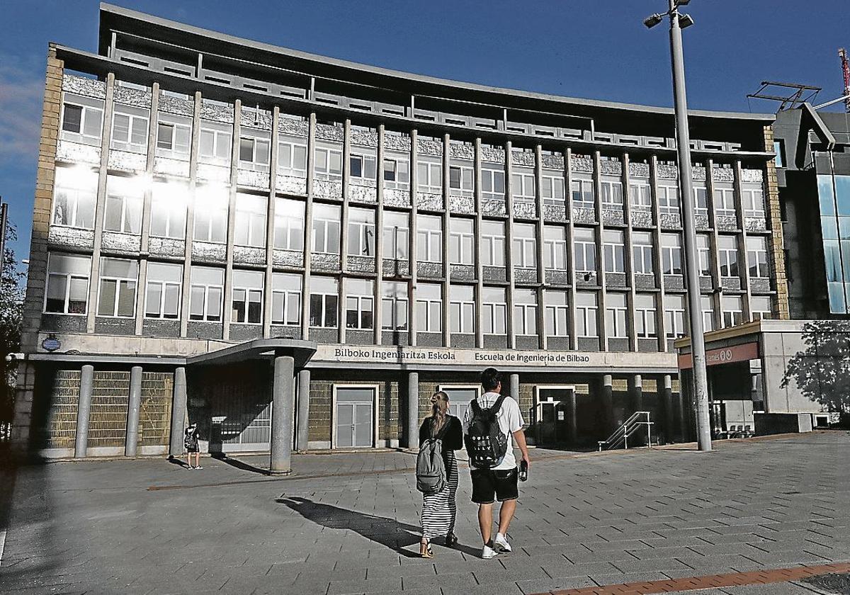 Imagen de la fachada de la Escuela de Ingeniería de Bilbao.