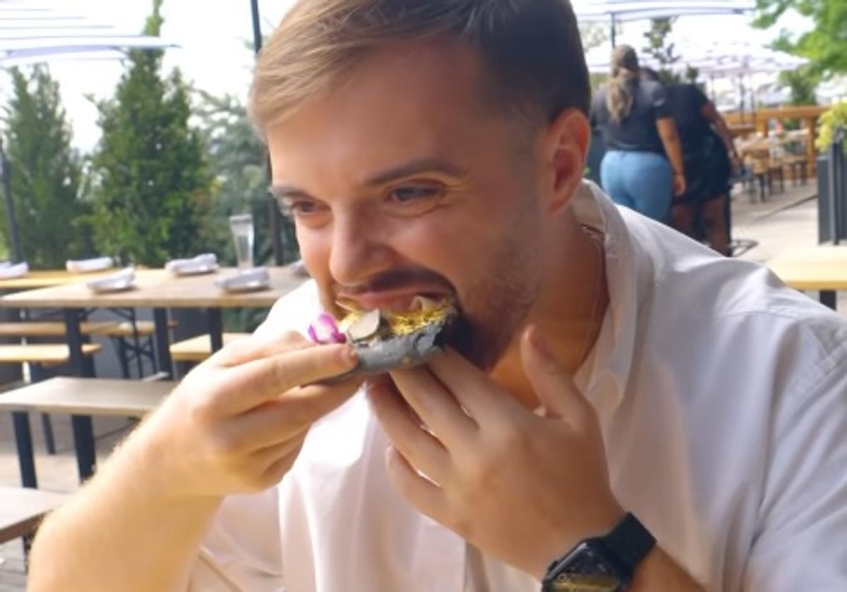 Ibai Llanos prueba la pizza más cara del mundo: «Me han timado»