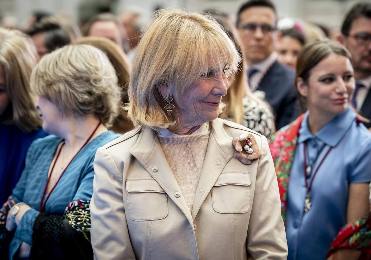 La expresidenta de la Comunidad de Madrid Esperanza Aguirre.