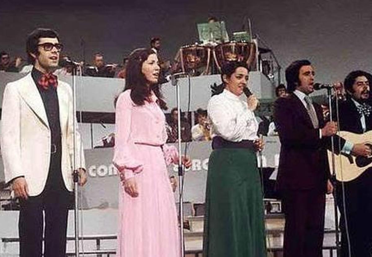 Mocedades, en Eurovisión en 1973.