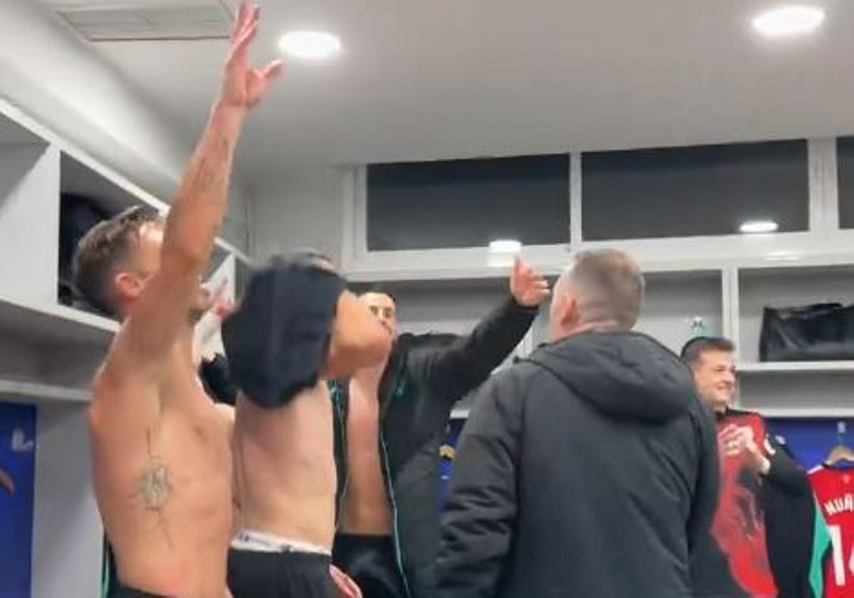 Así sonó el himno de la Champions en el vestuario del Athletic