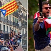 Iñigo Martínez volvió a lucir la ikurriña durante la celebración de la Liga.