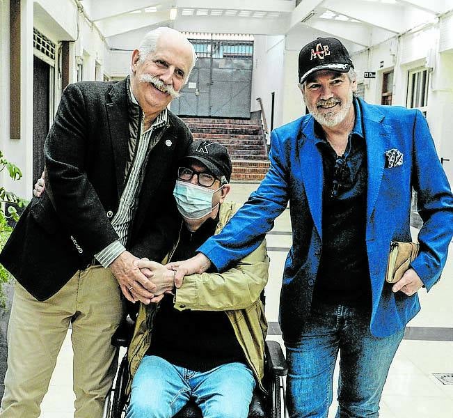 Kepa Elejoste, Kepa Junkera y Jon Uriarte.