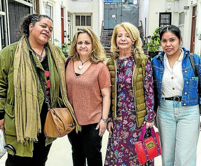 María Nabila Molongua, Carla Alegría, Mariapi Alza y Norelys Gutiérrez.