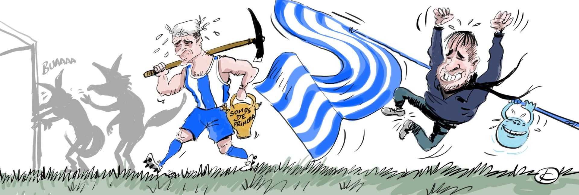 La viñeta de Cerrajería sobre la permanencia del Alavés