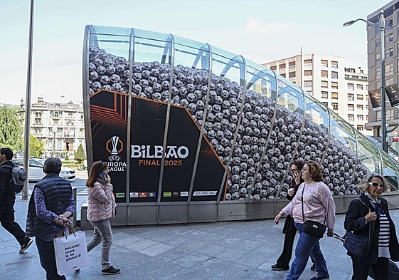 Así informa Metro Bilbao del cierre de la estación de San Mamés por la final de la Europa League