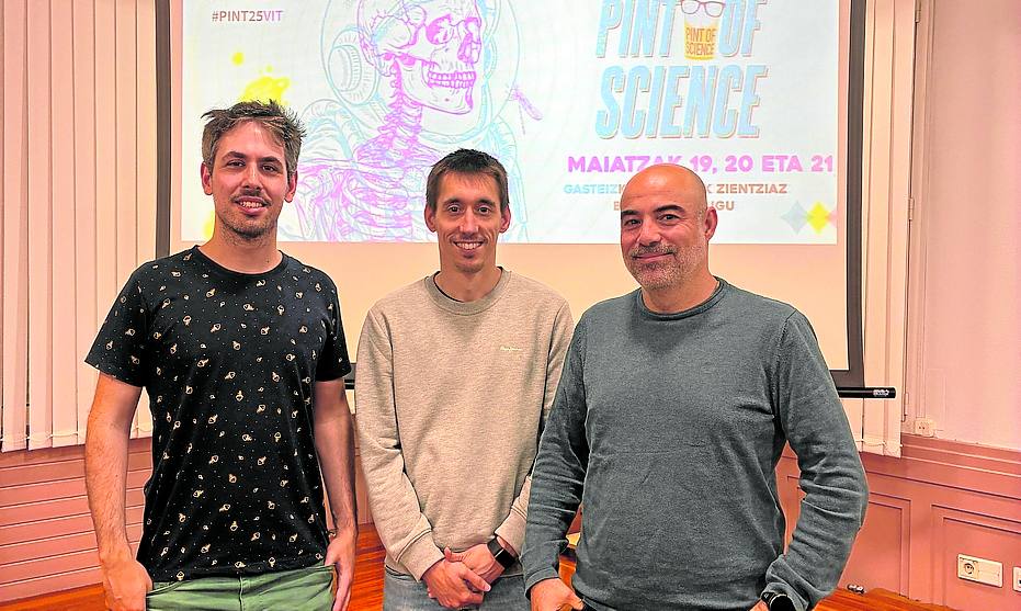 Rubén Crespo, Iñigo Olalde y Javier García.