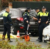 Agentes locales en un accidente anterior a los hechos.