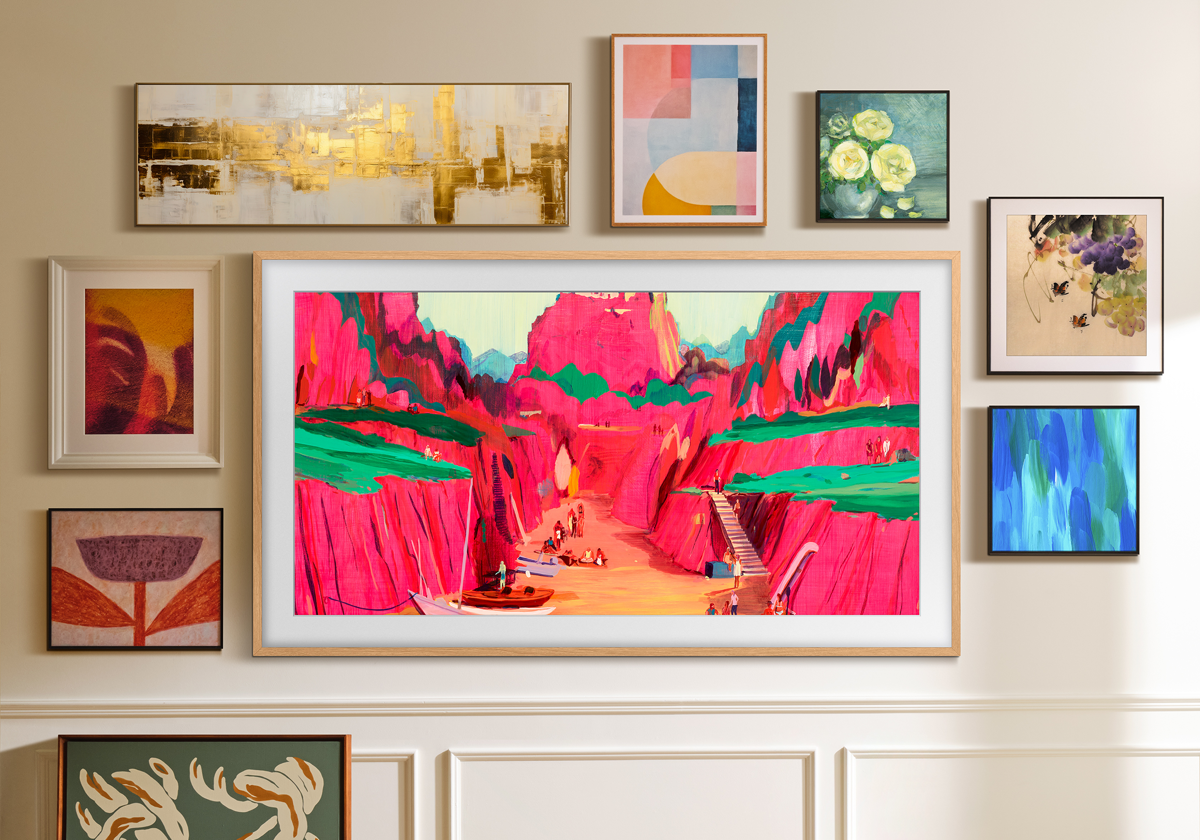 'The frame', la gama de televisores de Samsung que los convierten en una obra de arte.