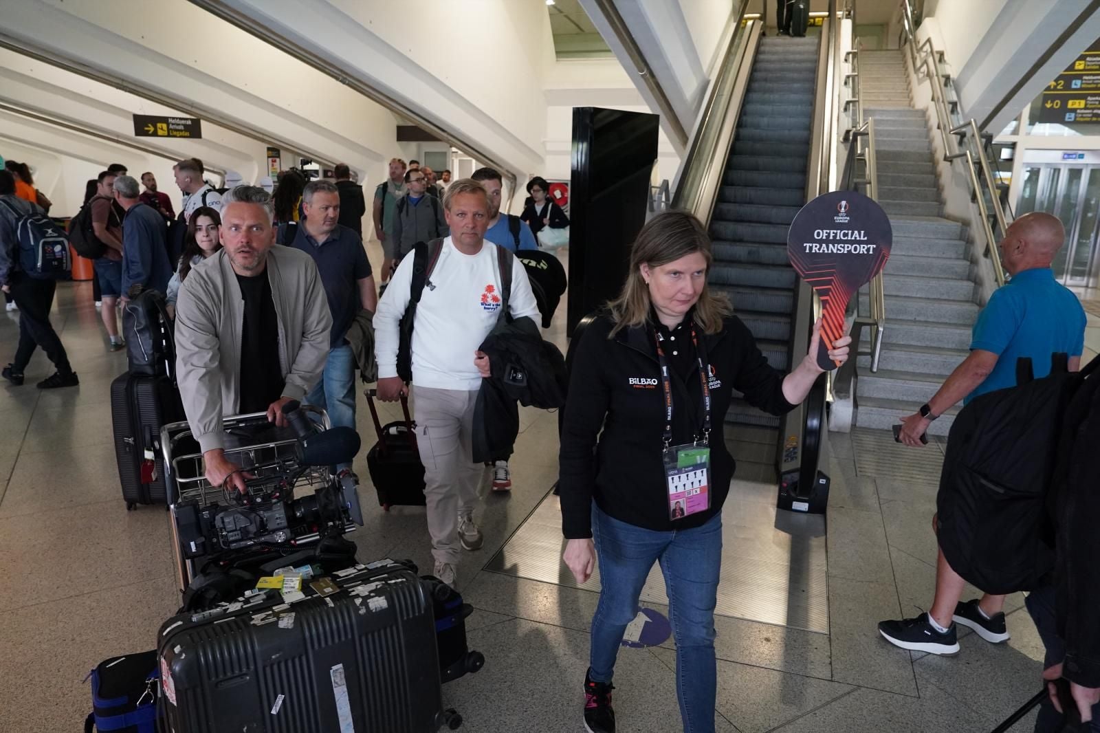 El desembarco inglés en el aeropuerto de Bilbao
