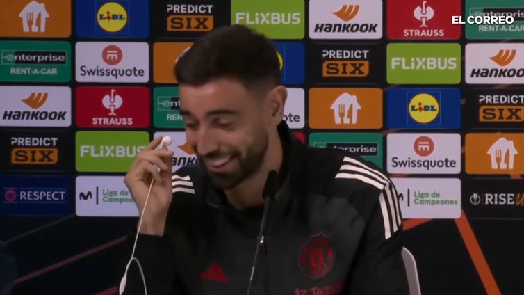 Los problemas de Bruno Fernandes con la traducción en euskera