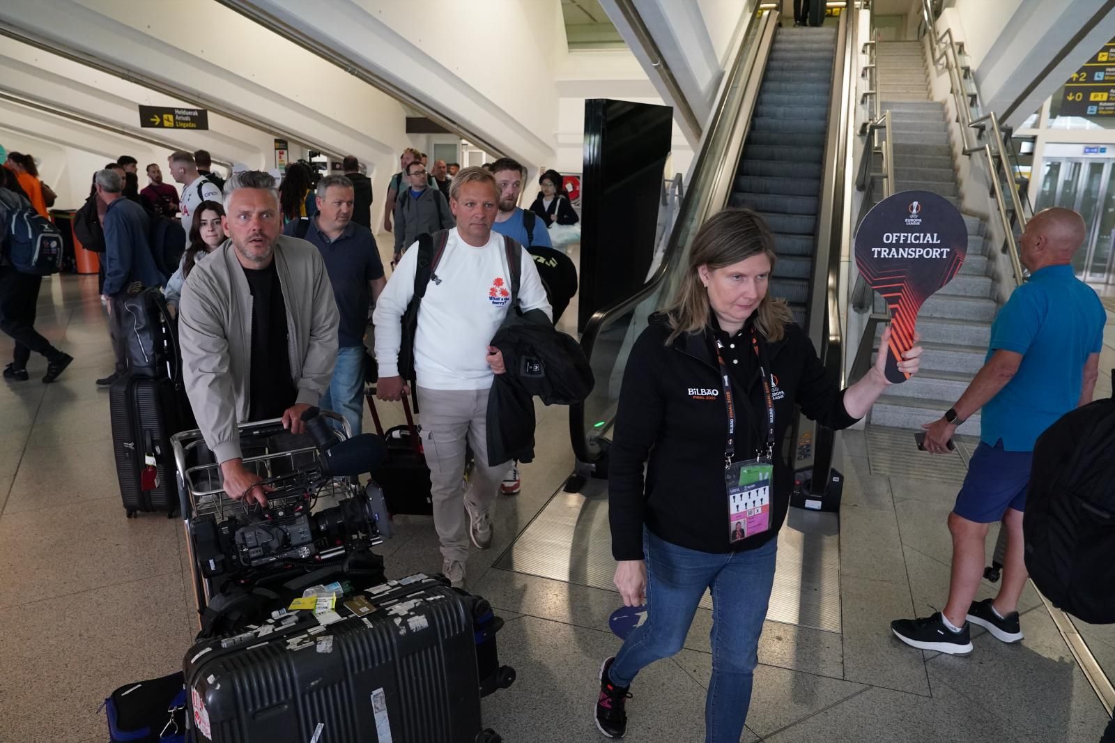 El desembarco inglés en el aeropuerto de Bilbao