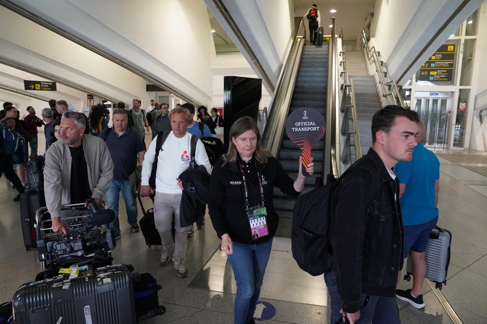 El desembarco inglés en el aeropuerto de Bilbao