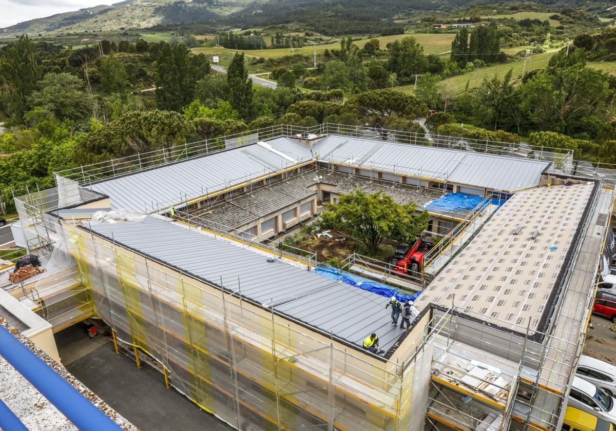 Las obras del Hospital de Leza en imágenes
