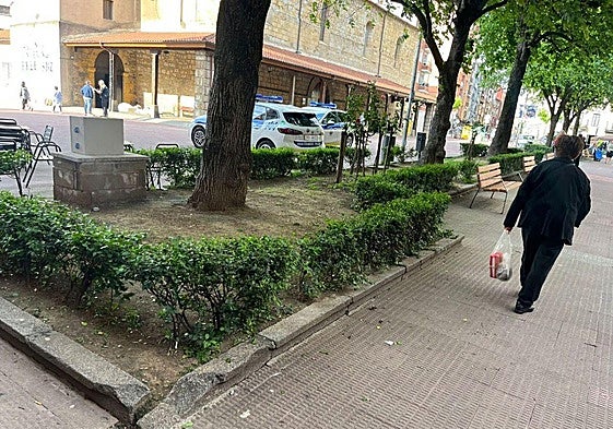 Varias patrullas policiales se desplegaron en el lugar tras producirse la agresión.