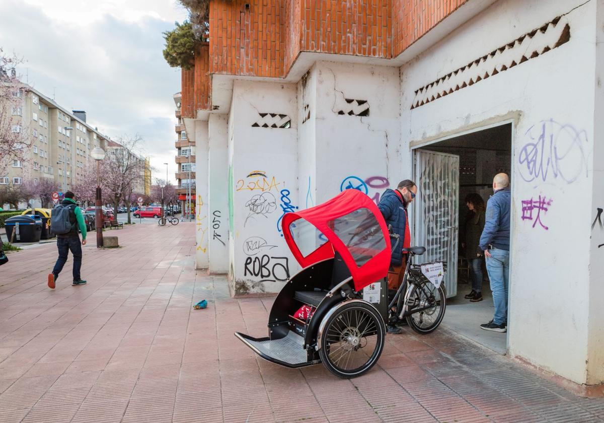 Una bicicleta eléctrica de reparto