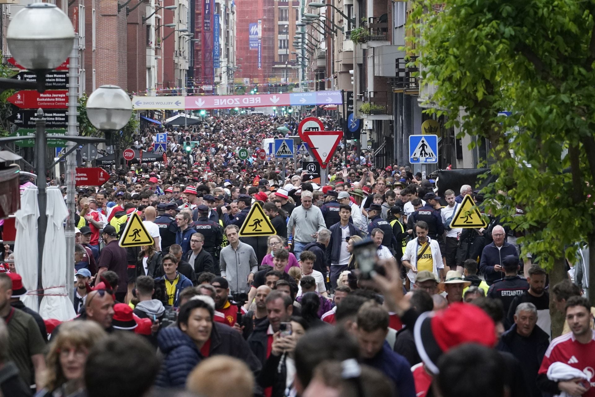 La final ya se juega en las calles de Bilbao